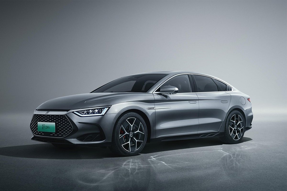 BYD Han electric sedan available with driver in Dubai